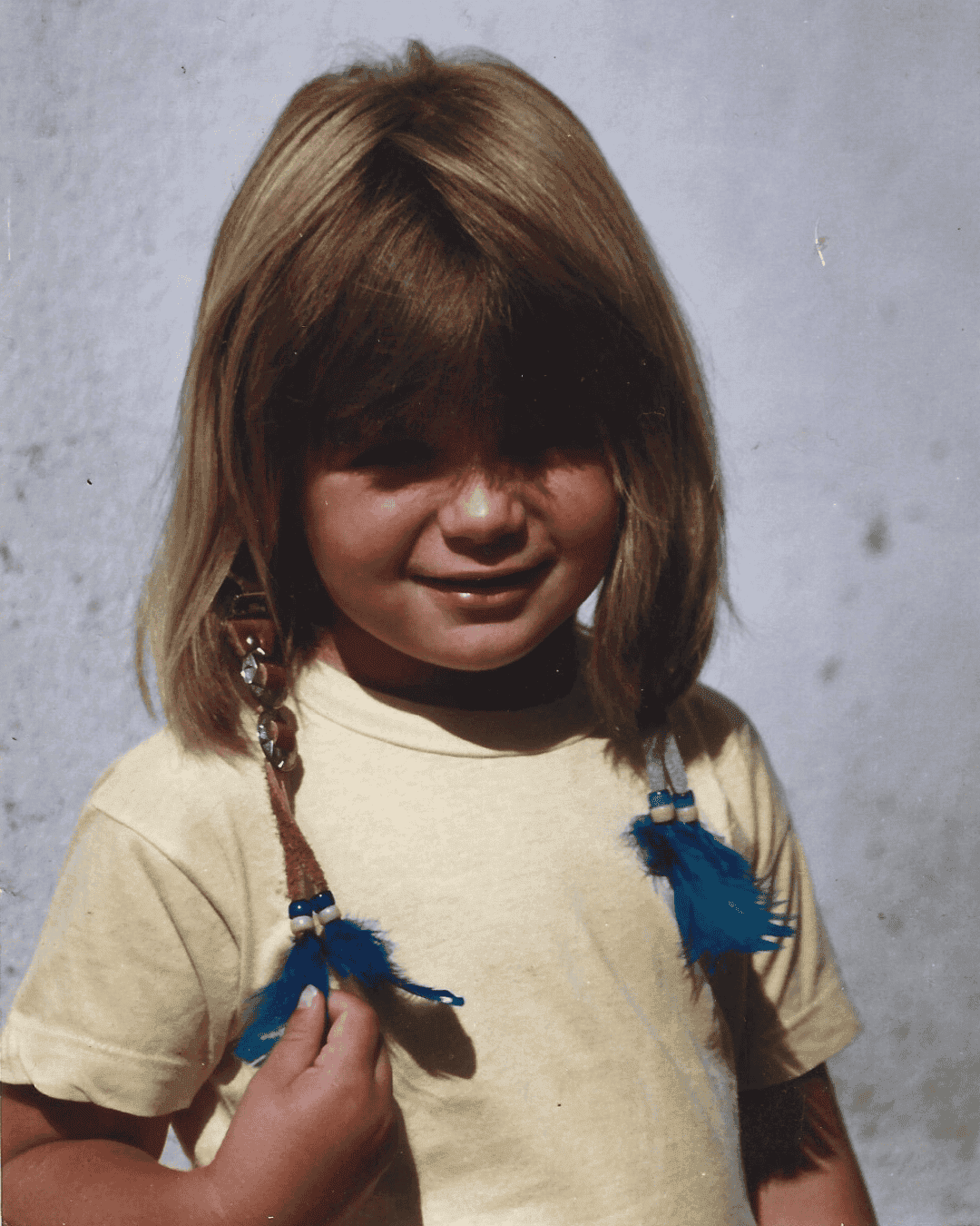 Photo enfant plume